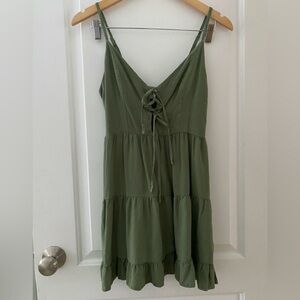 Aeropostale olive green mini dress